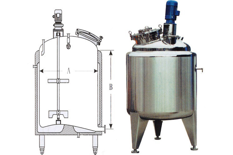 重庆不锈钢立式搅拌罐